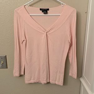 3/4 baby pink sweater